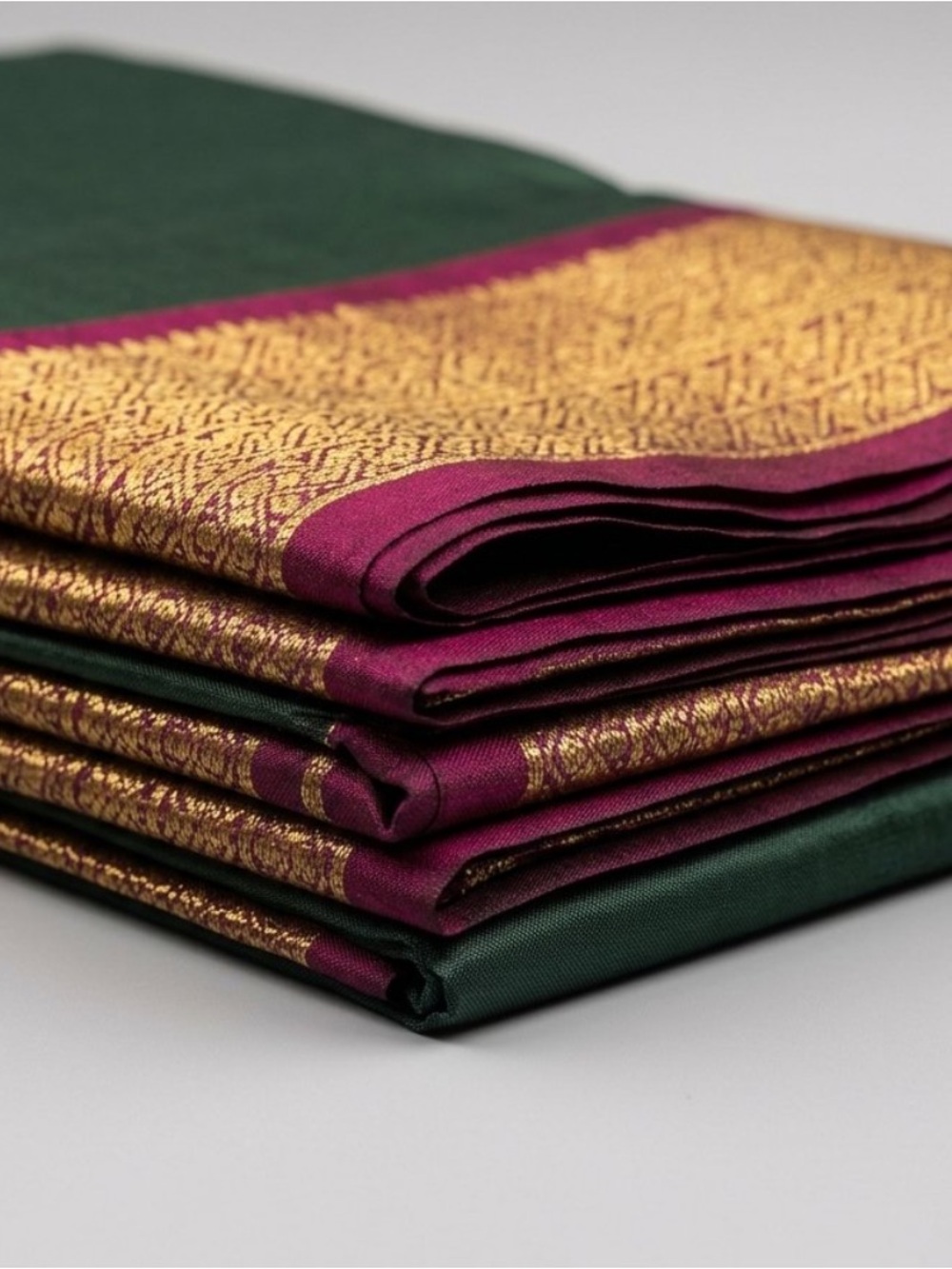 Authentic Handloom Kanjivaram Pure Silk Saree with Heavy Zari – 7 Yds